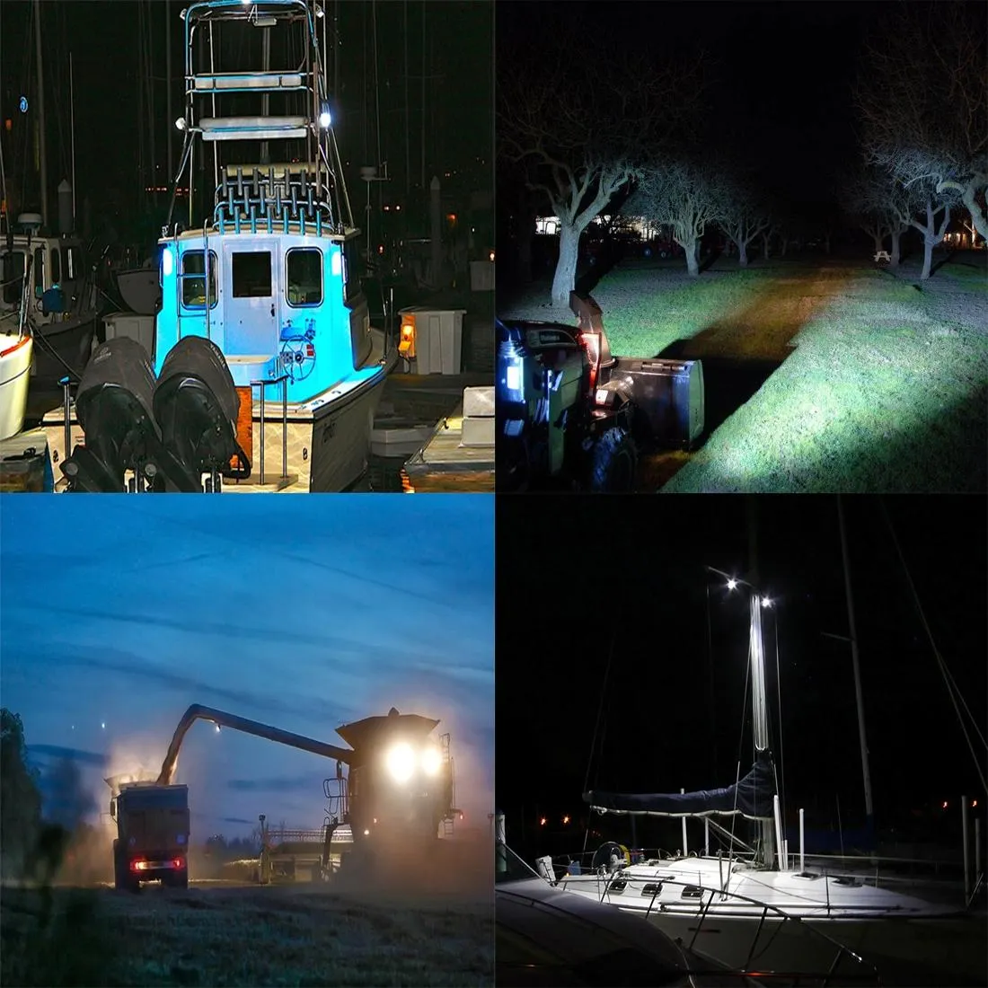5 Inch 18W 24 Led Waterproof Ip67 Two Bar Modified Off - Road Lights Spotlight Light Car Work Lights Dc 9 - 48V
