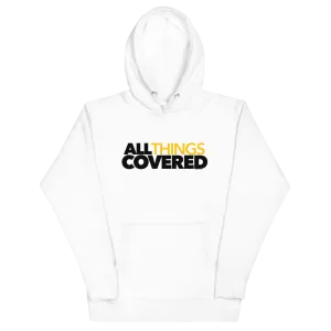All Things Covered Podcast Logo Adult Fleece Hooded Sweatshirt