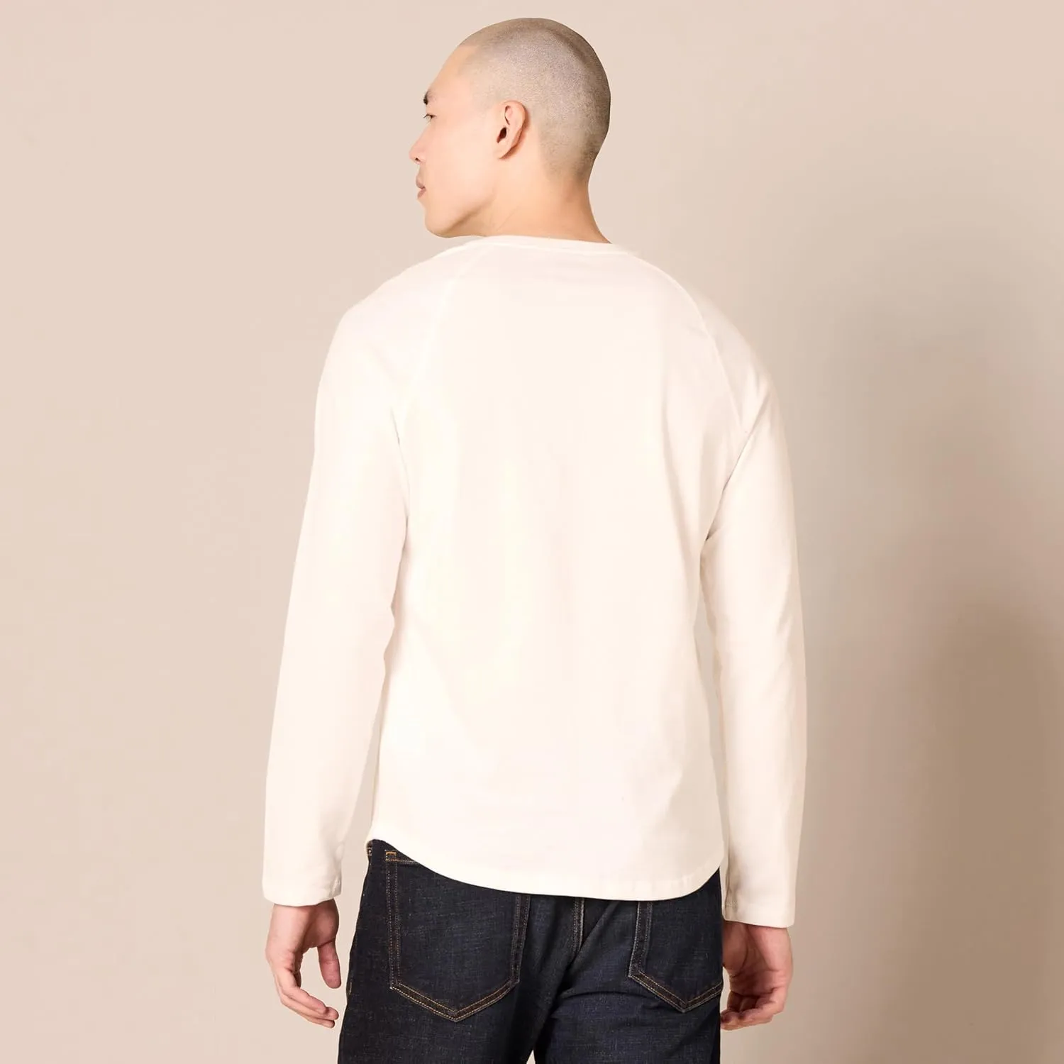 Amazon Essentials Men's Slim-Fit Long-Sleeve Henley Shirt