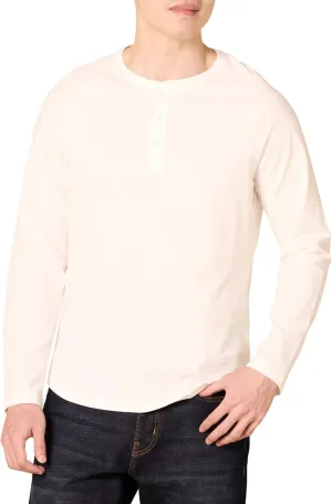 Amazon Essentials Men's Slim-Fit Long-Sleeve Henley Shirt