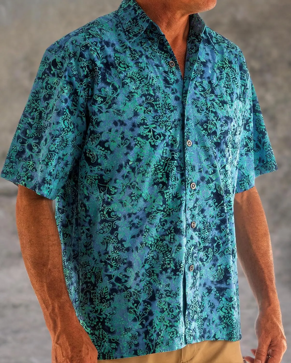 Antigua Summer Tropical Hawaiian Batik Shirt