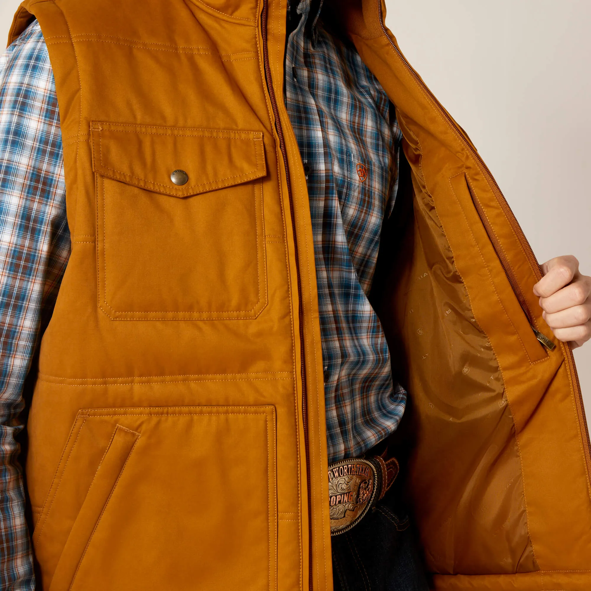 Ariat Men's Chestnut Grizzly 2.0 Canvas Concealed Carry Vest