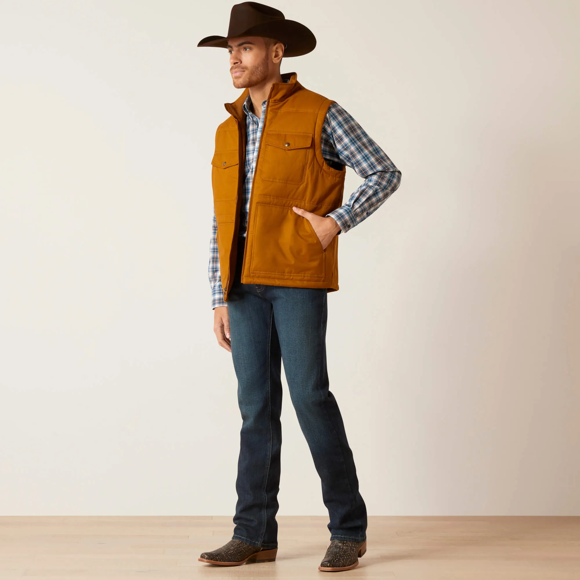 Ariat Men's Chestnut Grizzly 2.0 Canvas Concealed Carry Vest