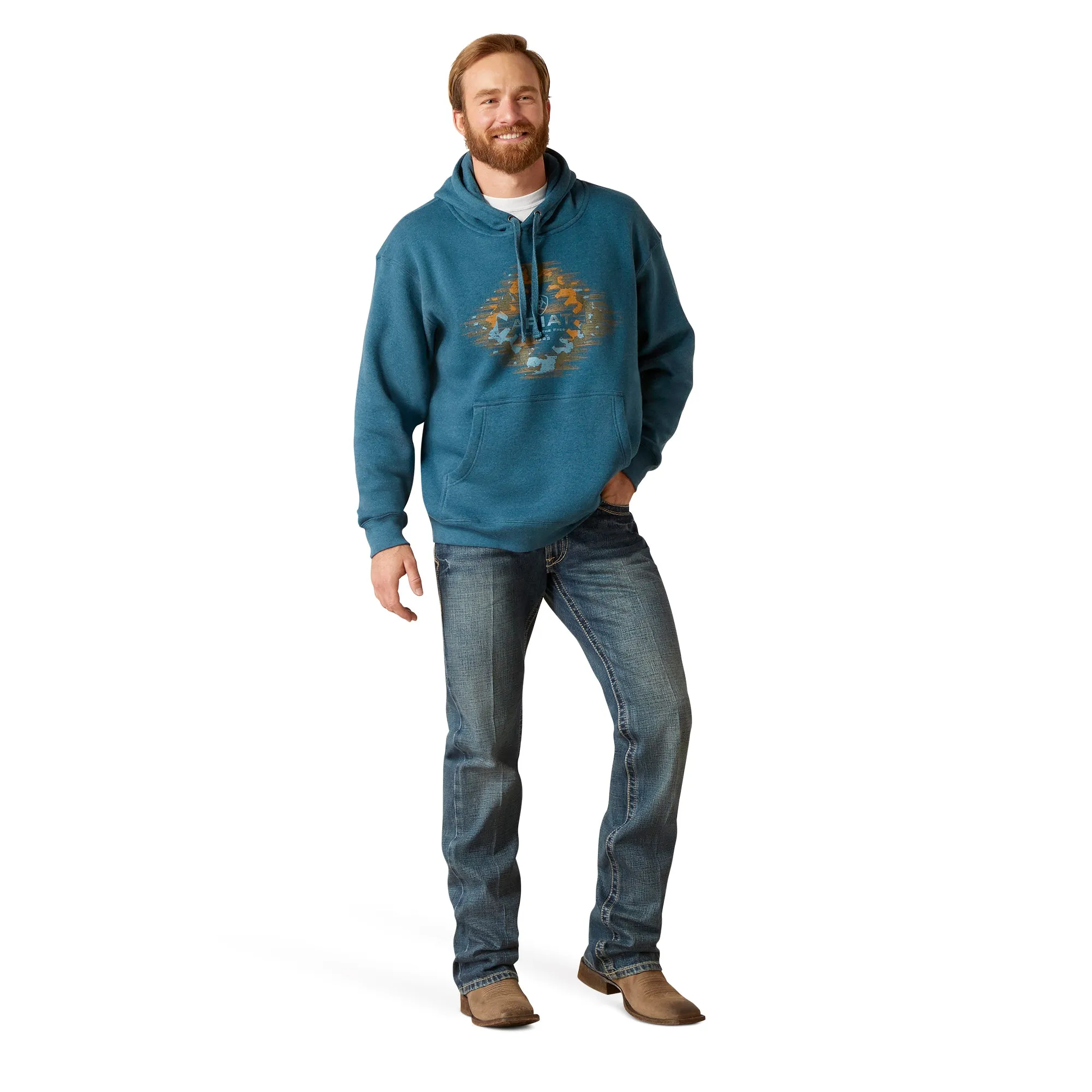 Ariat Men's Logo Southwest Hoodie 10046620
