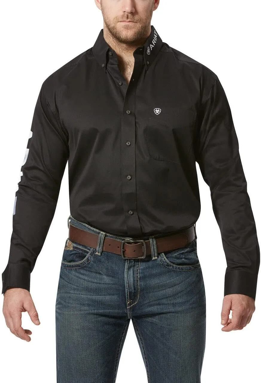 ARIAT Men's Team Logo Twill Fitted Shirt
