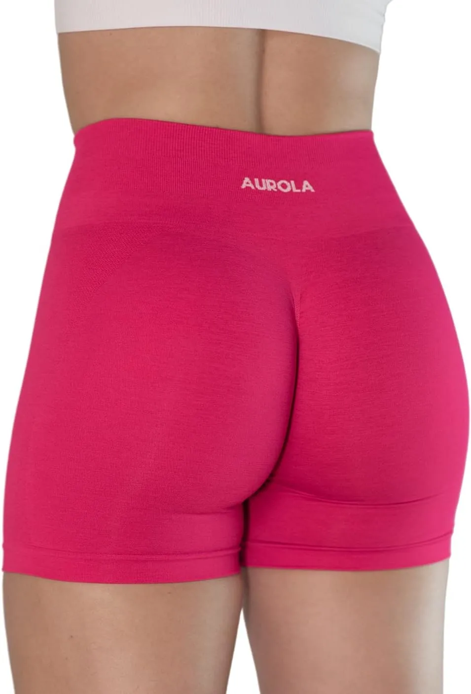 AUROLA Intensify V2.0 Women's Workout Shorts Athletic Running Shorts, Seamless High Waist Sport Gym Yoga Shorts