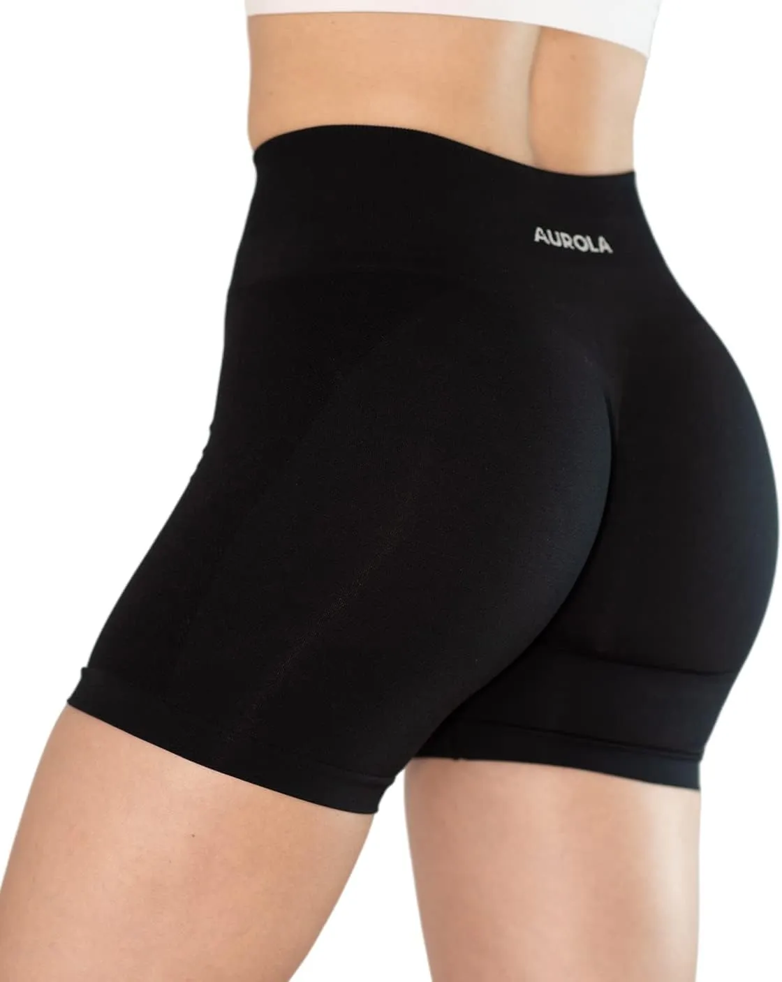 AUROLA Intensify V2.0 Women's Workout Shorts Athletic Running Shorts, Seamless High Waist Sport Gym Yoga Shorts