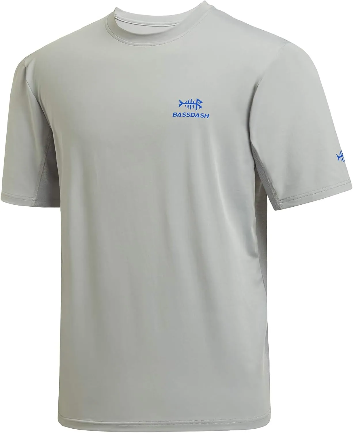 BASSDASH Mens UPF 50  Sun Protection Fishing Shirt Short Sleeve UV T-Shirt