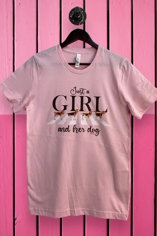 BC DTF JUST A GIRL AND HER DOG - MAUVE