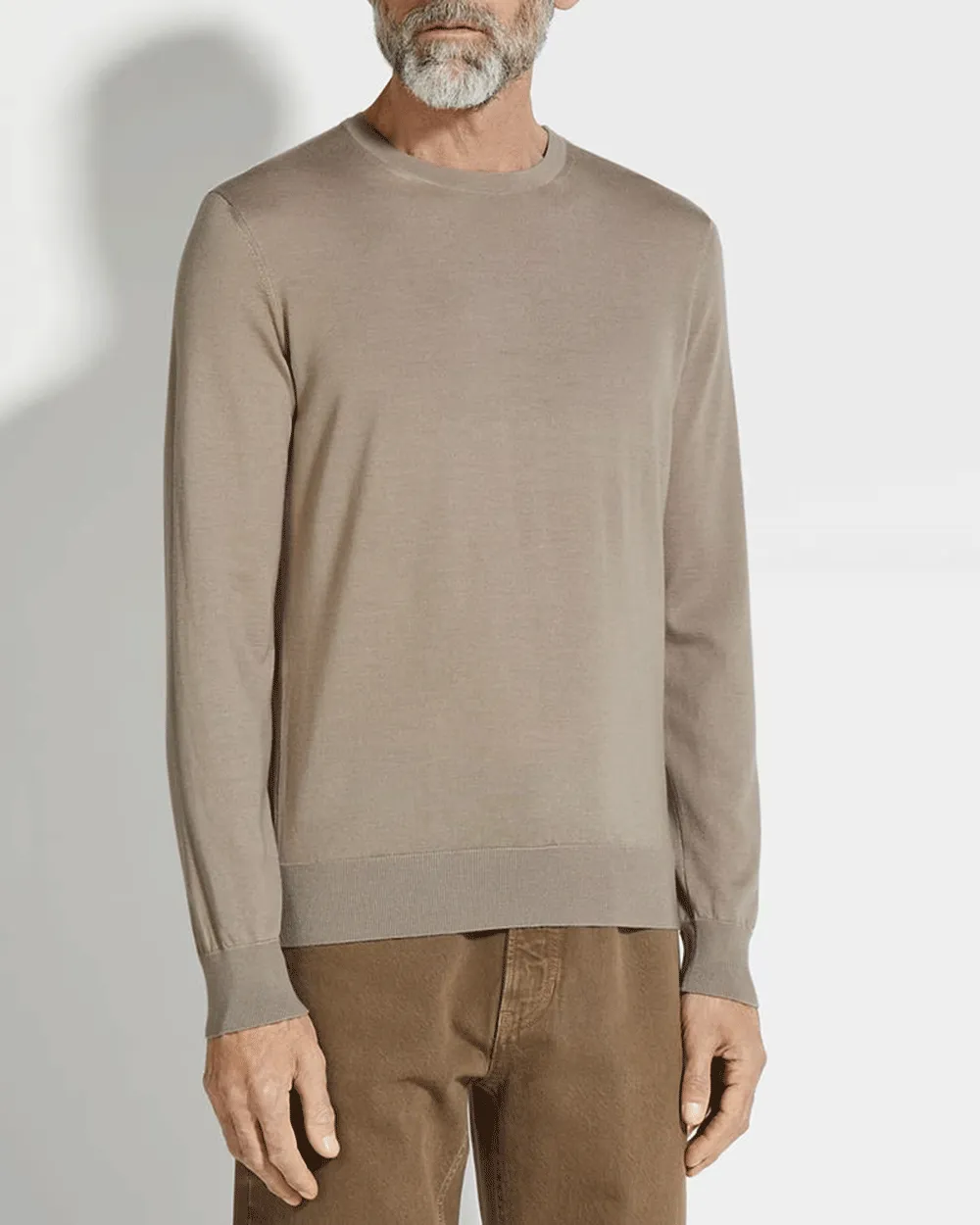 Beige Crewneck Sweater