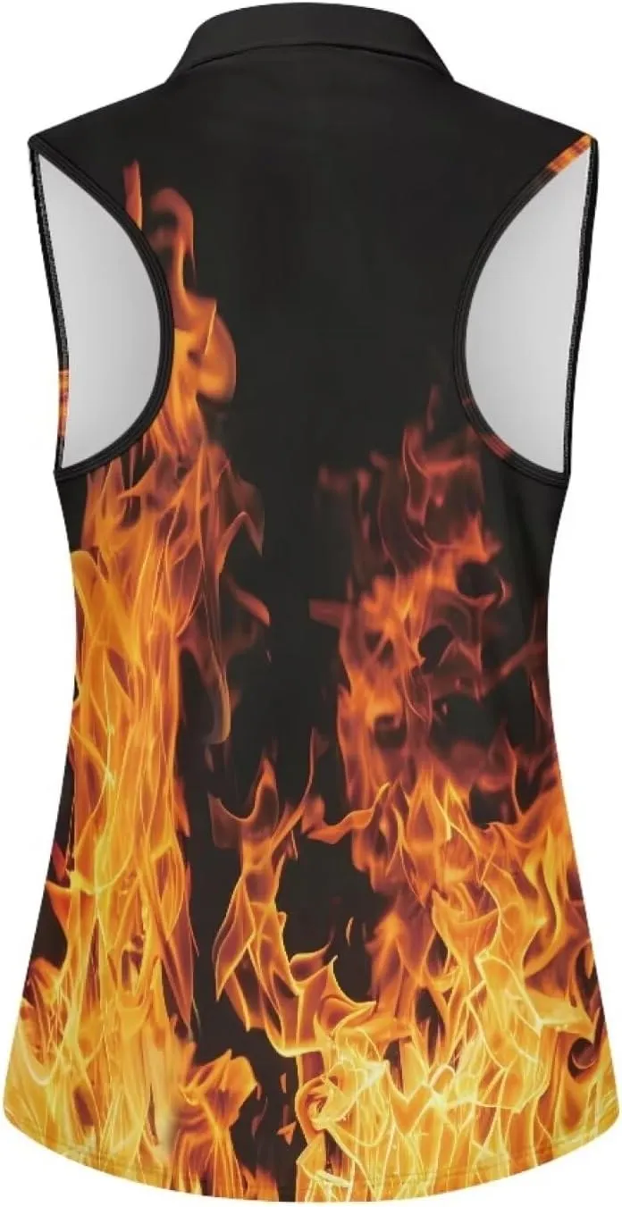 Belidome Women's Zip Up Golf Shirt Tank Sleeve Tops Tennis Outfit T-Shirt Tee Pullover