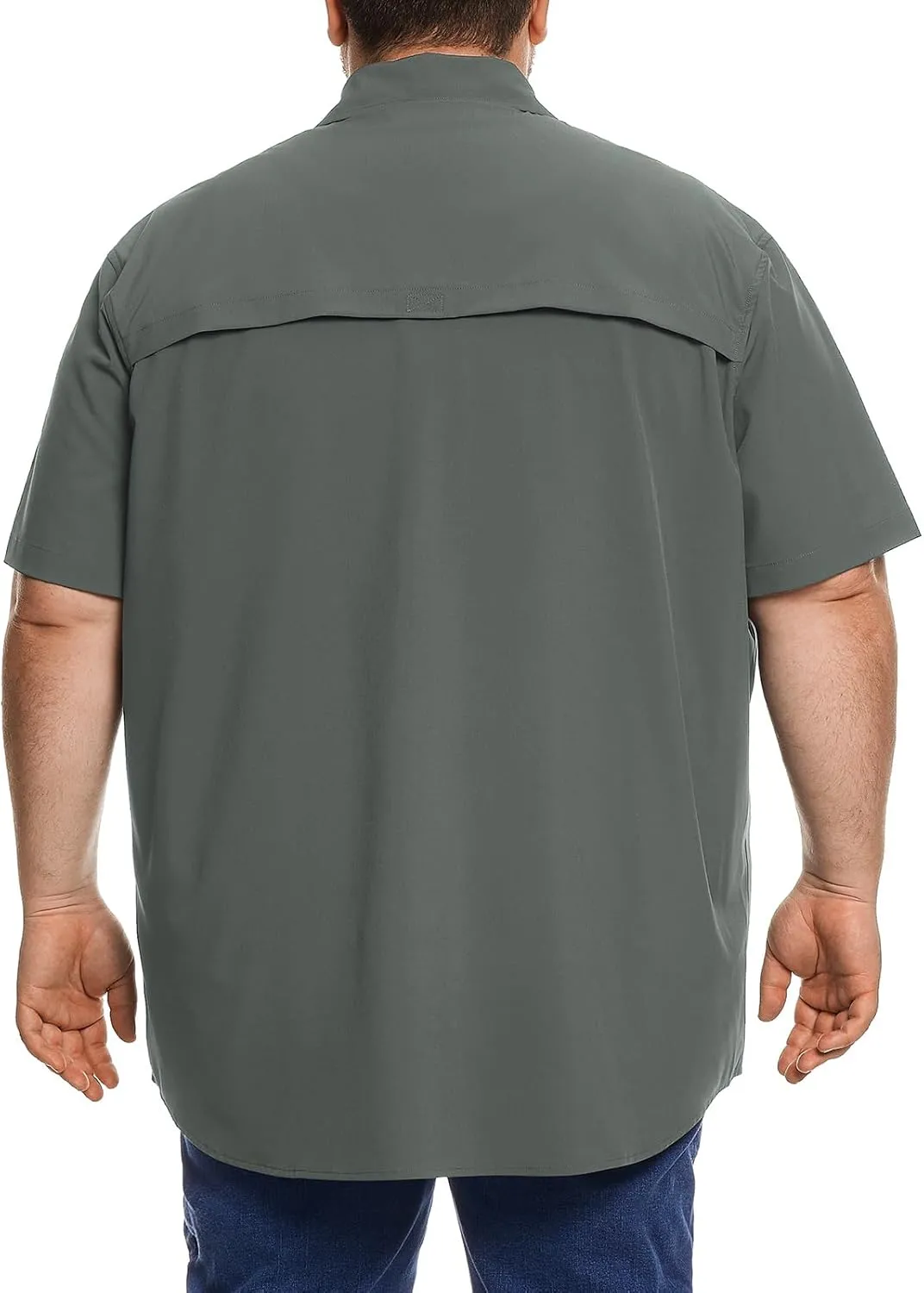 Big and Tall Mens Fishing Shirt UPF 50  Sun Protection Shirt SPF Quick Dry 2XL-6XL