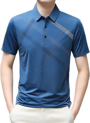 Business Office Shirt Men Summer Short Sleeve Quick Dry Breathable T-Shirt