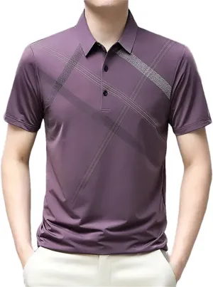 Business Office Shirt Men Summer Short Sleeve Quick Dry Breathable T-Shirt