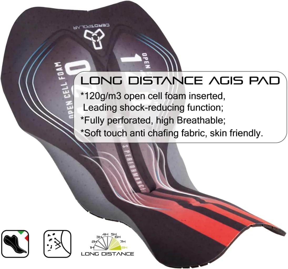 CEROTIPOLAR Men's Bathroom Access Cycling Bibs Shorts PaddedGravel Bike Biking bib Shorts Bicycle Shorts UPF50 