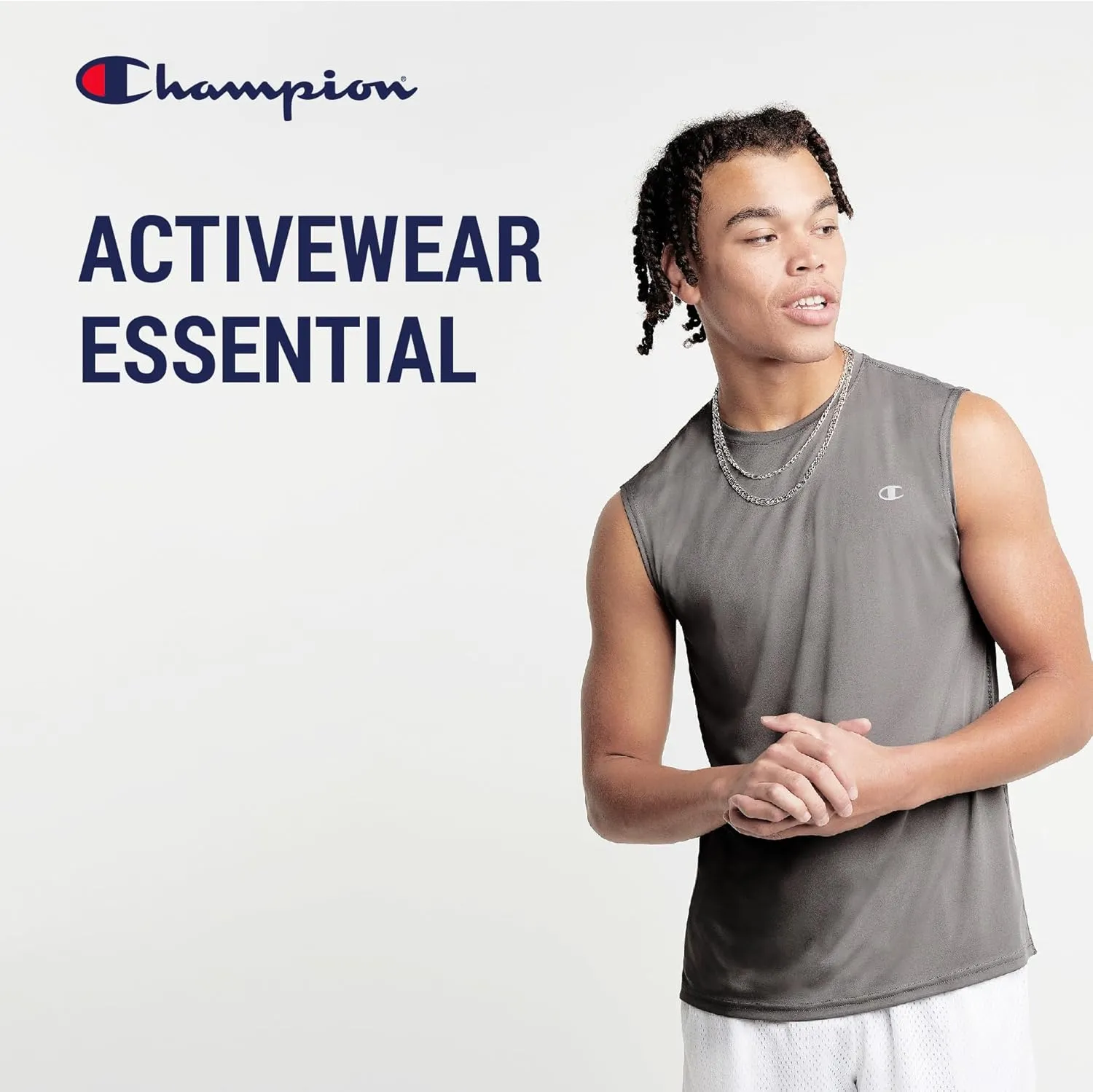 Champion Big and Tall Sleeveless Shirt for Men  2 Pack Performance Muscle Shirt