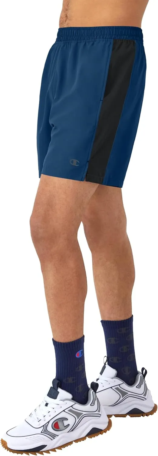 Champion Men's Shorts, Woven Sport Shorts, Moisture Wicking, Athletic Shorts, 7