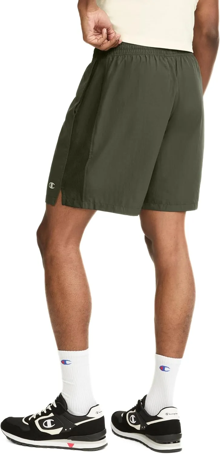 Champion Men's Shorts, Woven Sport Shorts, Moisture Wicking, Athletic Shorts, 7