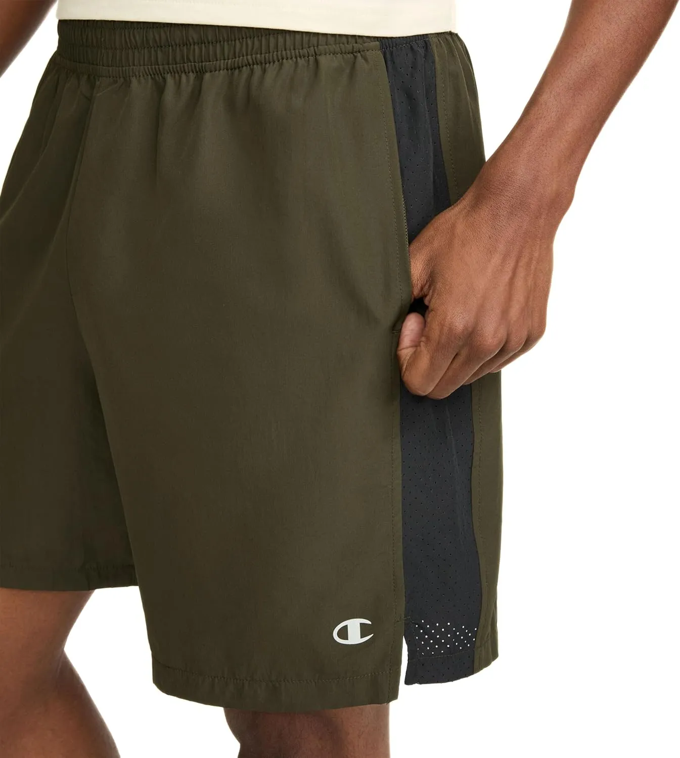 Champion Men's Shorts, Woven Sport Shorts, Moisture Wicking, Athletic Shorts, 7