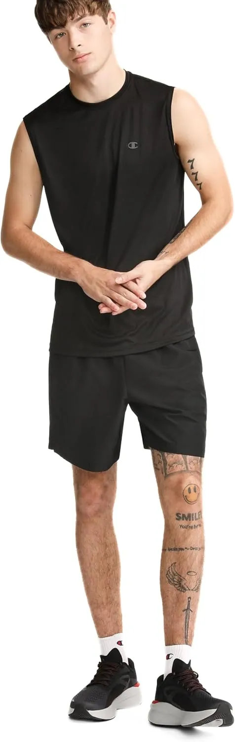 Champion Men's Shorts, Woven Sport Shorts, Moisture Wicking, Athletic Shorts, 7
