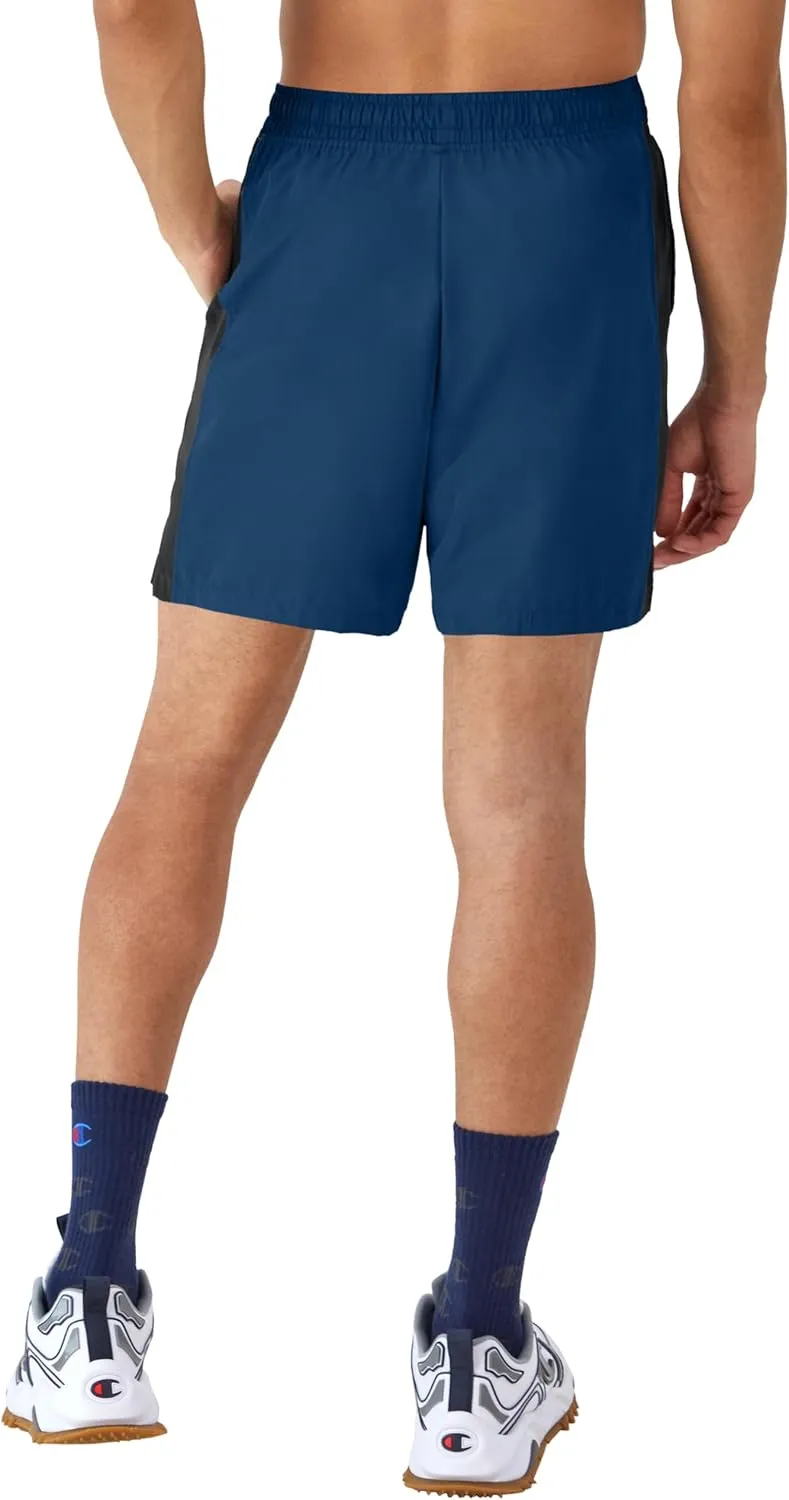 Champion Men's Shorts, Woven Sport Shorts, Moisture Wicking, Athletic Shorts, 7