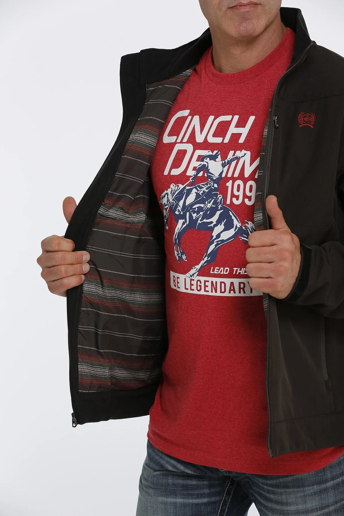 Cinch Men's Brown Lined Bonded Jacket