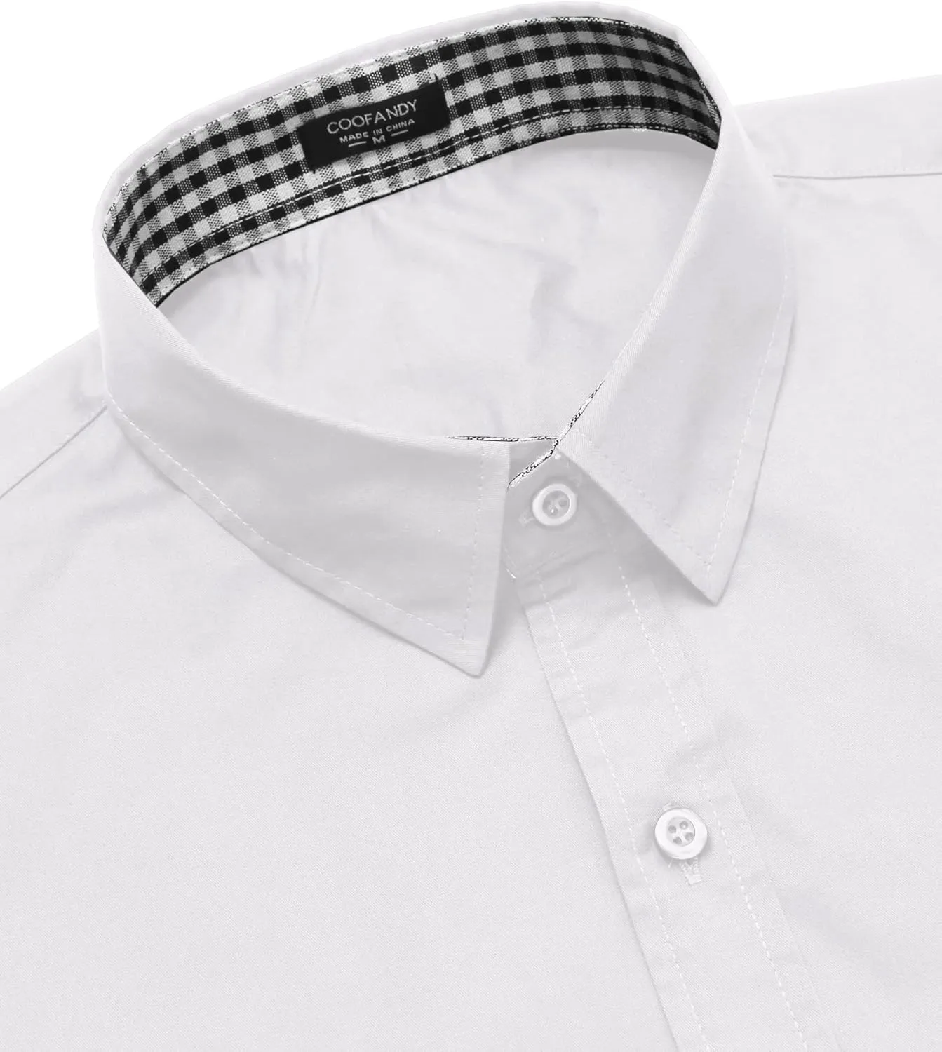 COOFANDY Men's Business Dress Shirt Long Sleeve Slim Fit Casual Button Down Shirt