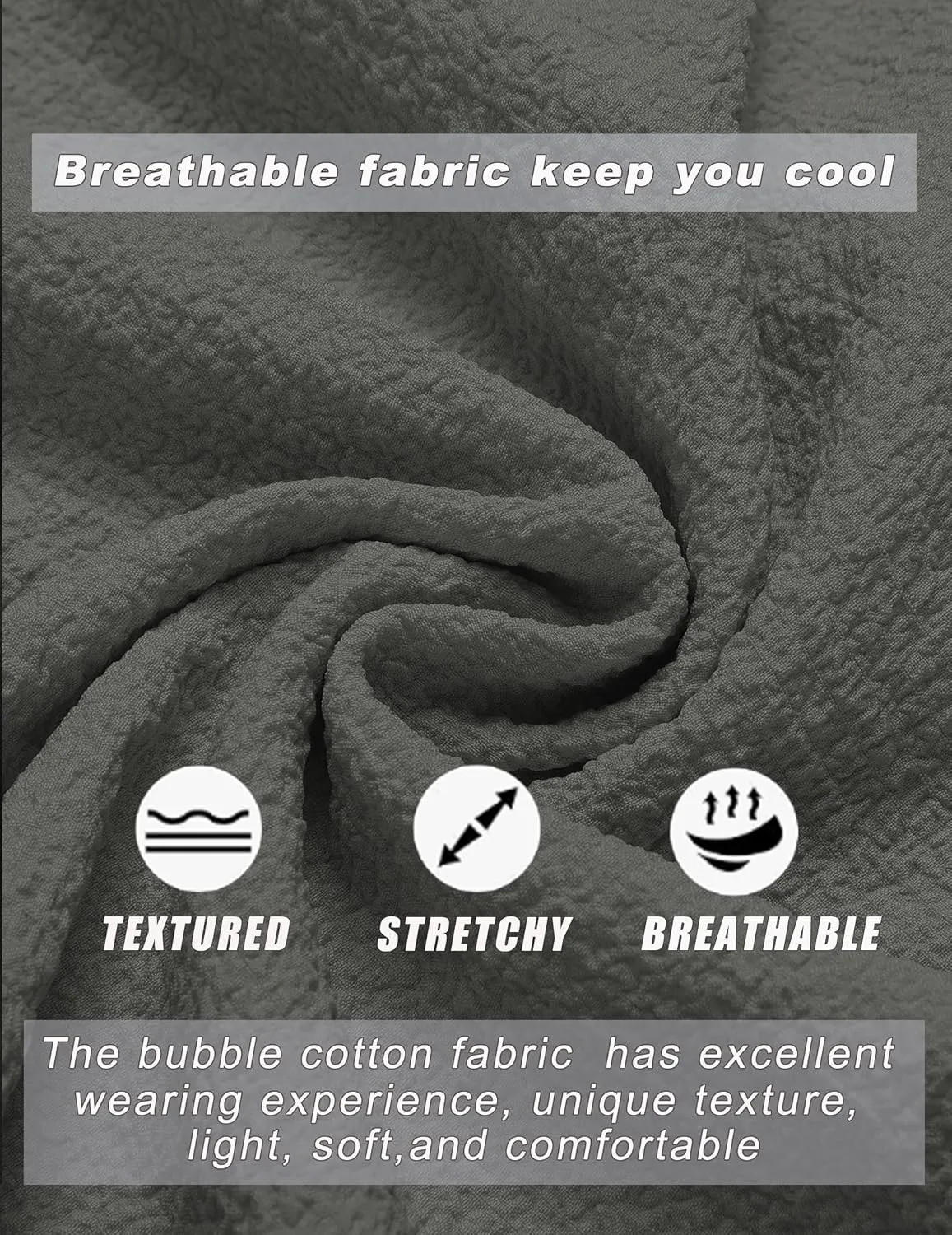 COOFANDY Men's Casual Shirt Short Sleeve Button Down Summer Beach Textured Shirt