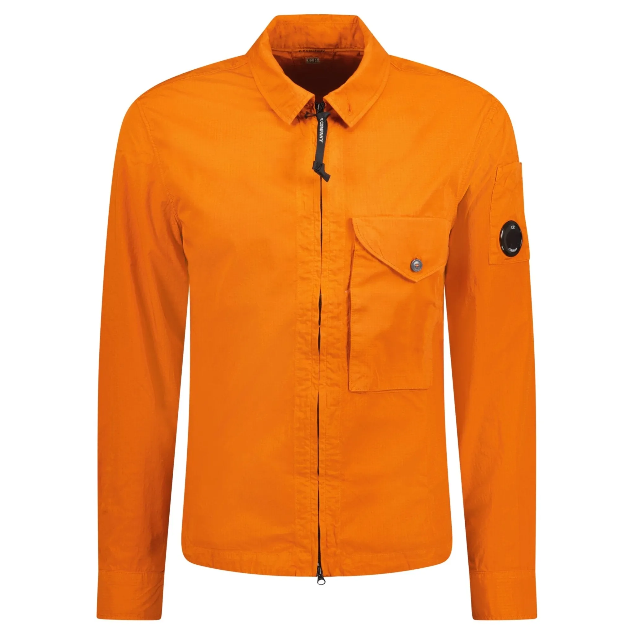 CP Company Ripstop Lens Overshirt Orange
