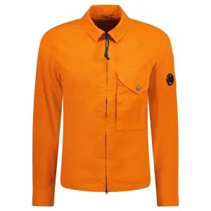 CP Company Ripstop Lens Overshirt Orange