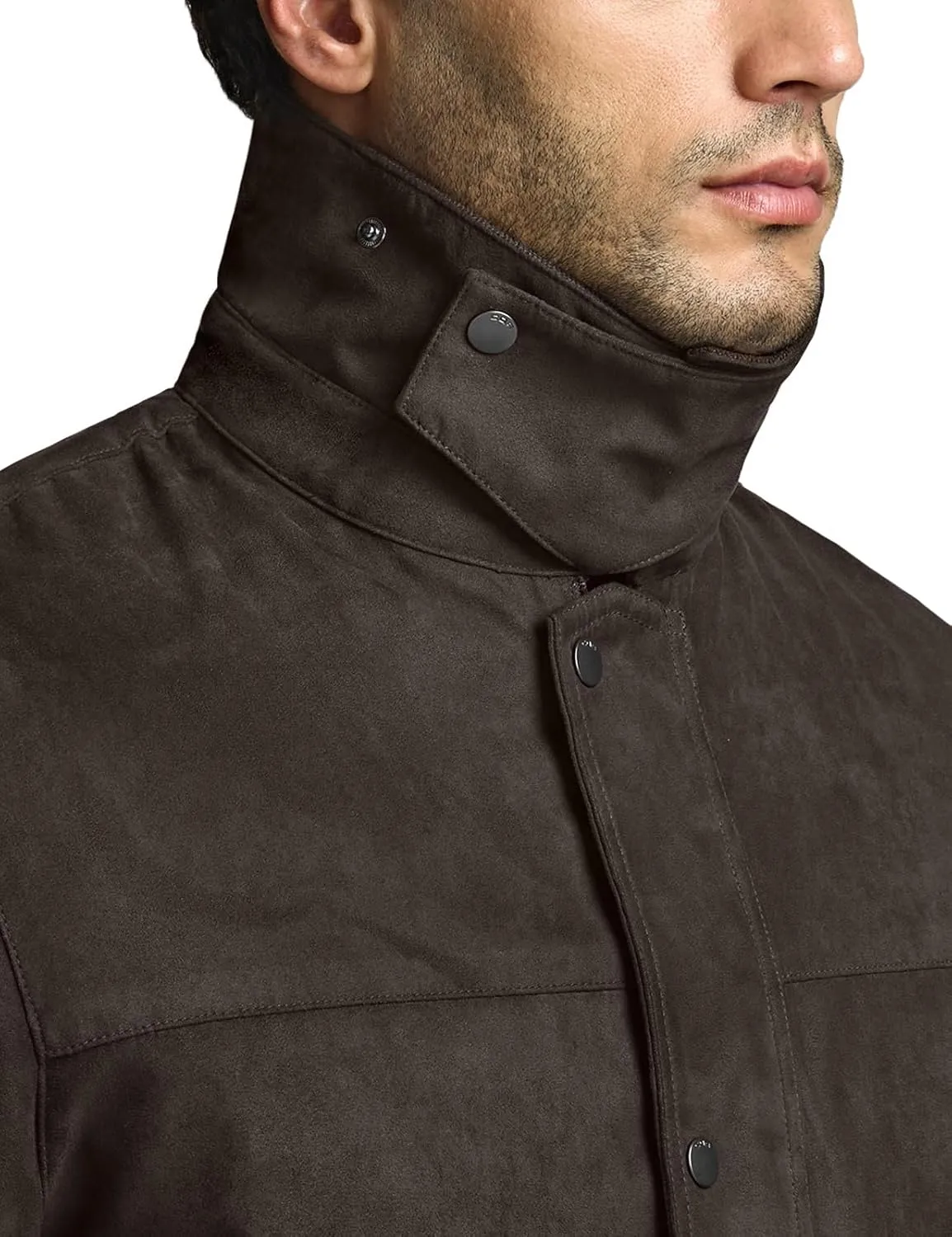 CQR Men's Flannel Lined Shirt Jackets, Long Sleeved Rugged Plaid Cotton Brushed Suede Shirt Jacket