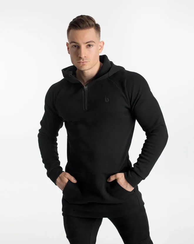 CrossFleece 1/4 Zip Hoodie MEN - Black