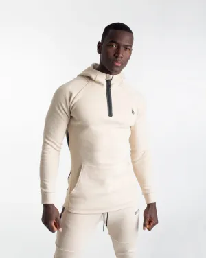 CrossFleece 1/4 Zip Hoodie MEN - Ivory