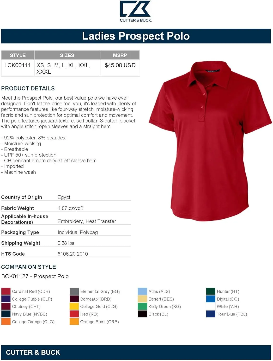 Cutter & Buck Women's Polo Shirt