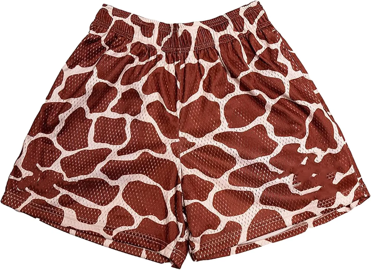 DIOTSR Mens Graphic Shorts Cool Streetwear Flat Front Shorts Workout Gym Athletic Shorts with Pockets