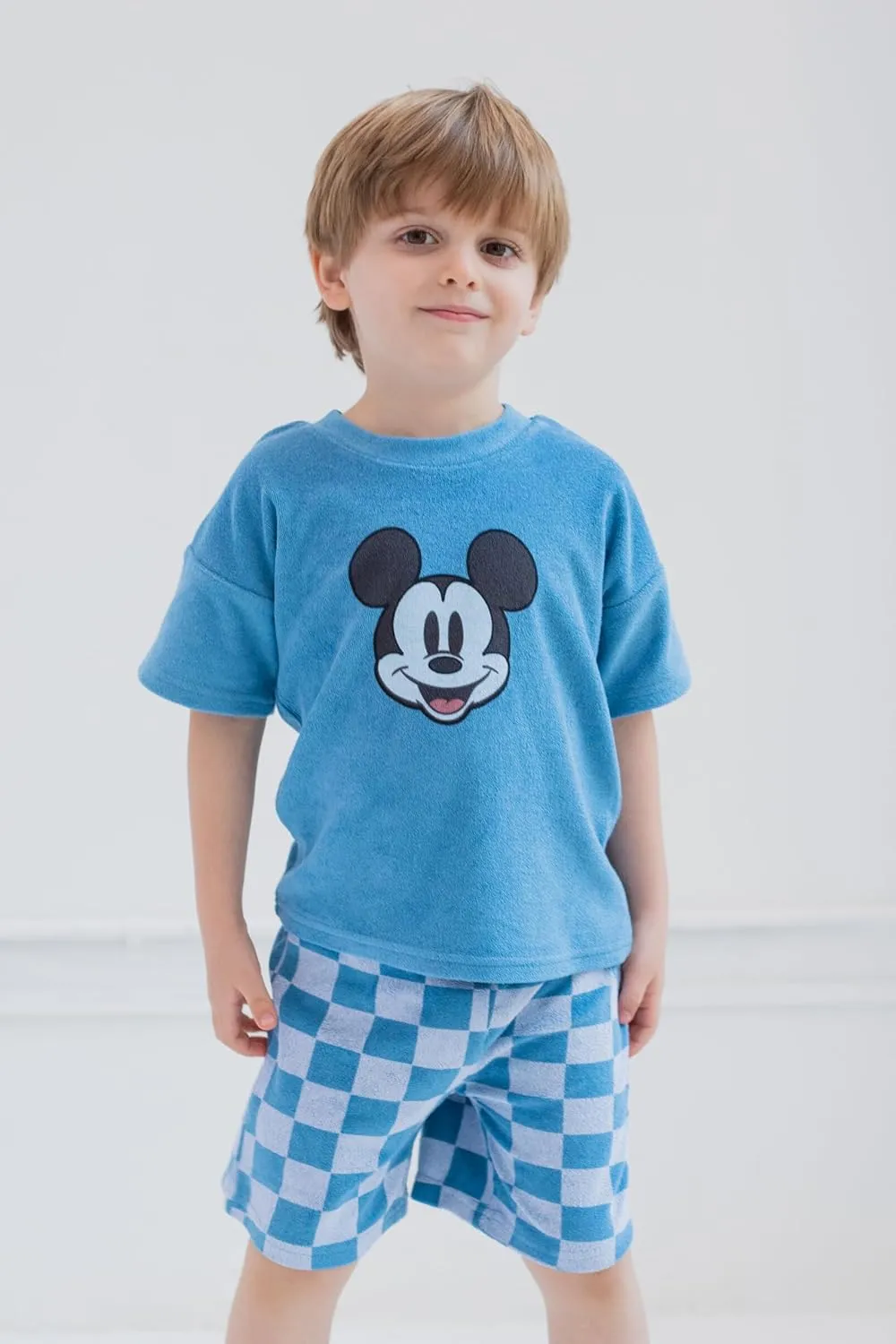 Disney Loop Terry Cloth T-Shirt and Shorts Outfit Set Toddler to Big Kid Sizes (2T - 10-12)