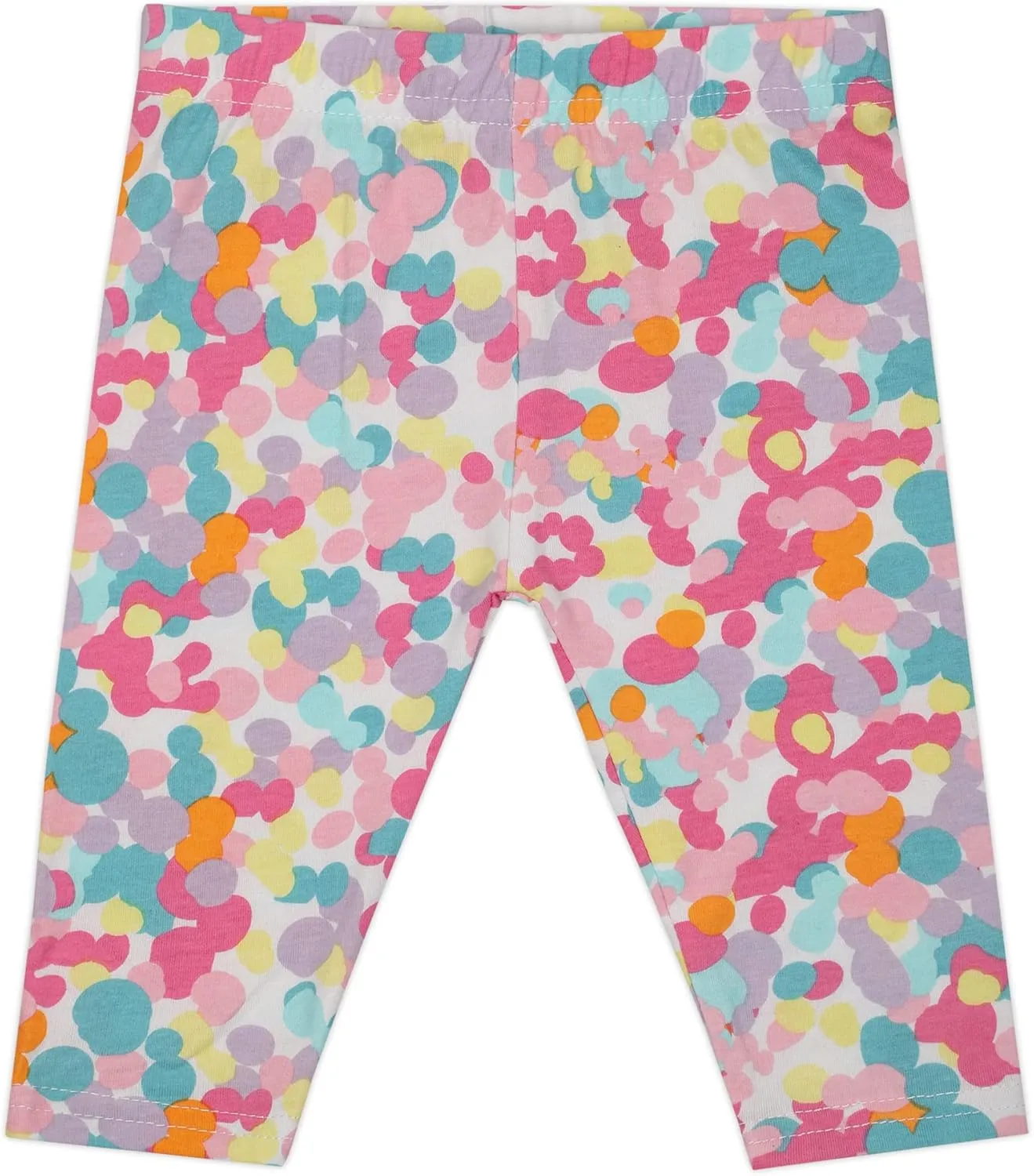 Disney Minnie Mouse Girls Short Sleeve T-Shirt and Legging Pants Set for Infant, Toddler and Little Kids