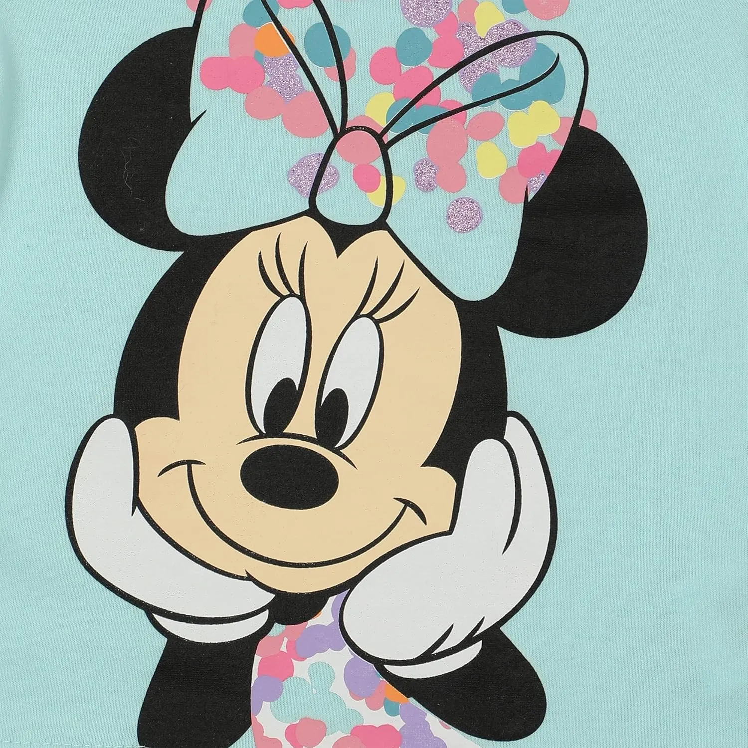 Disney Minnie Mouse Girls Short Sleeve T-Shirt and Legging Pants Set for Infant, Toddler and Little Kids
