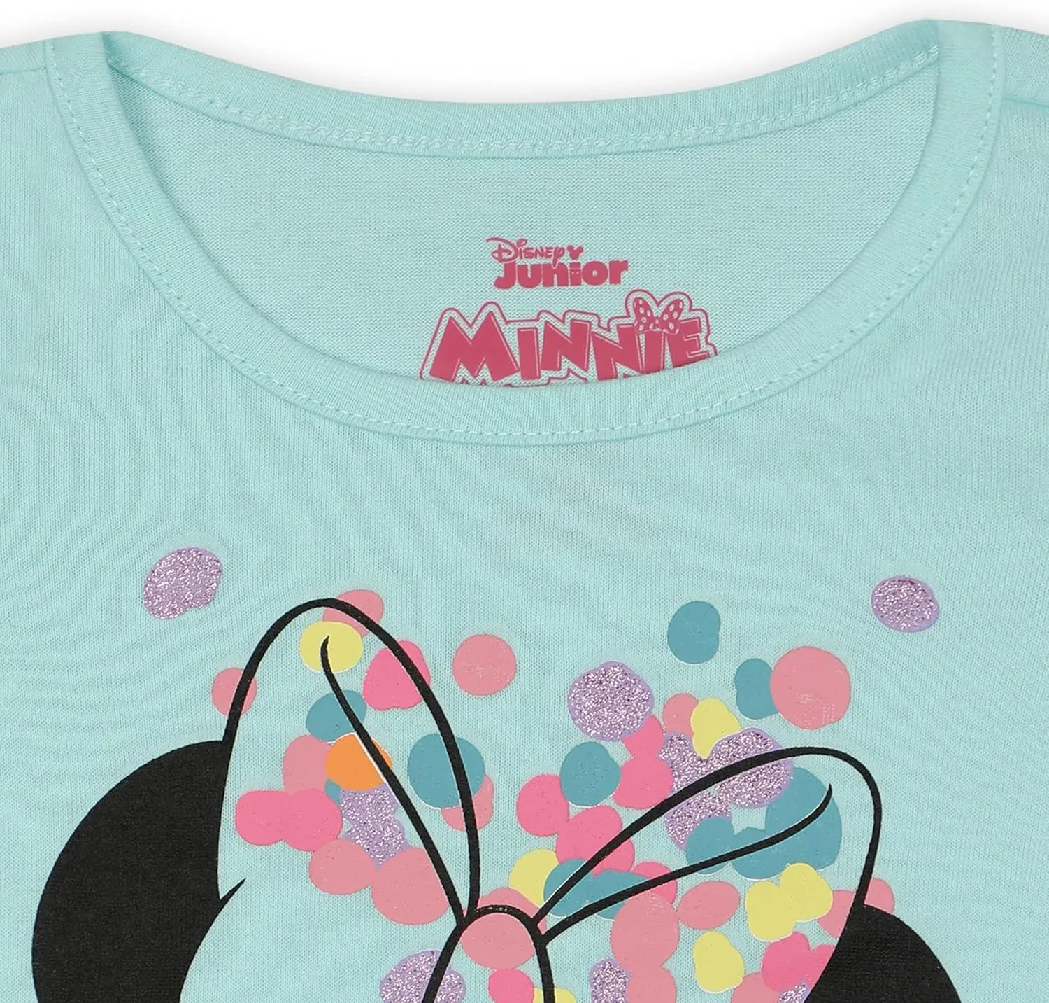 Disney Minnie Mouse Girls Short Sleeve T-Shirt and Legging Pants Set for Infant, Toddler and Little Kids