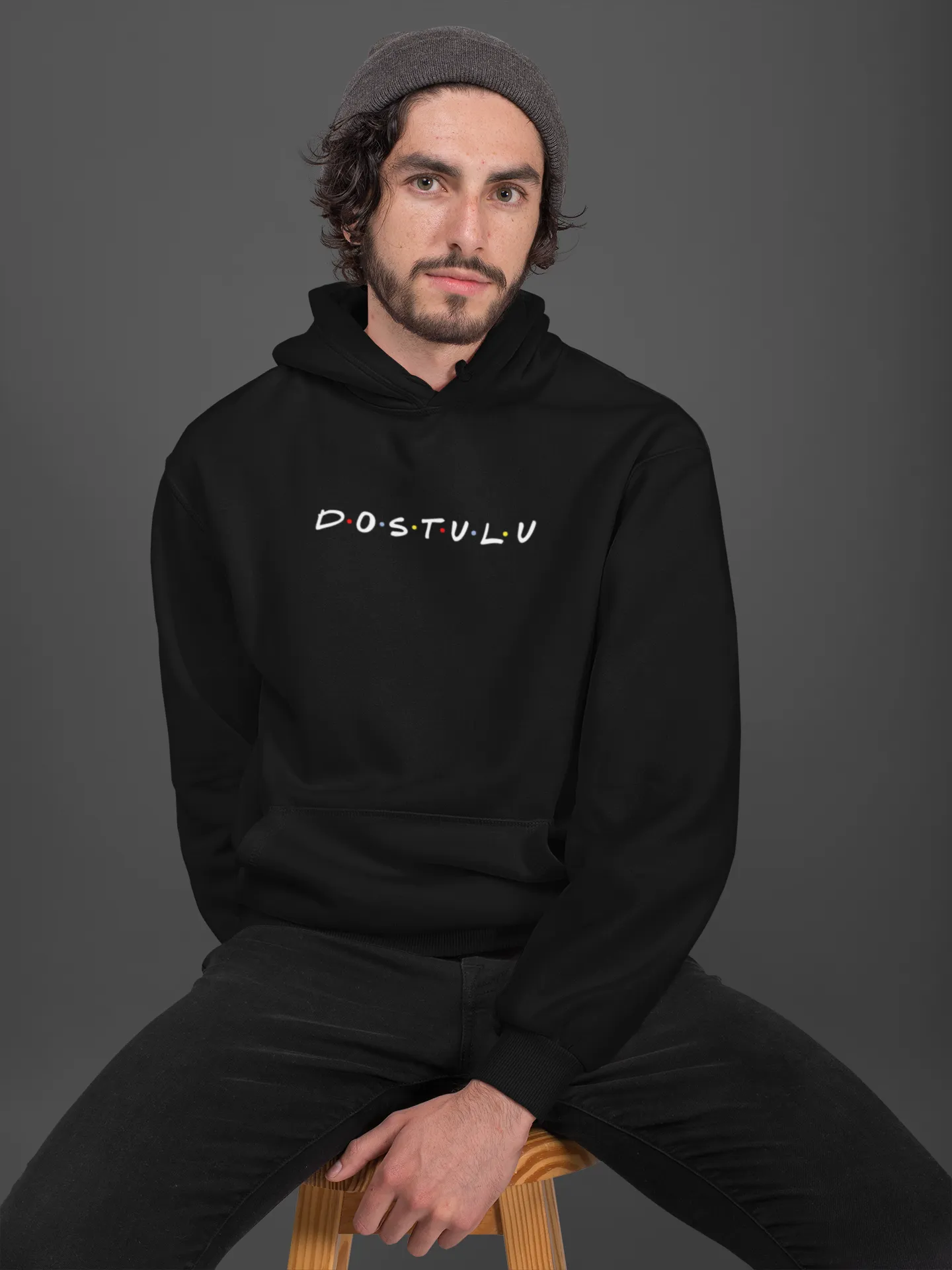 Dostulu Unisex Hoodie Black