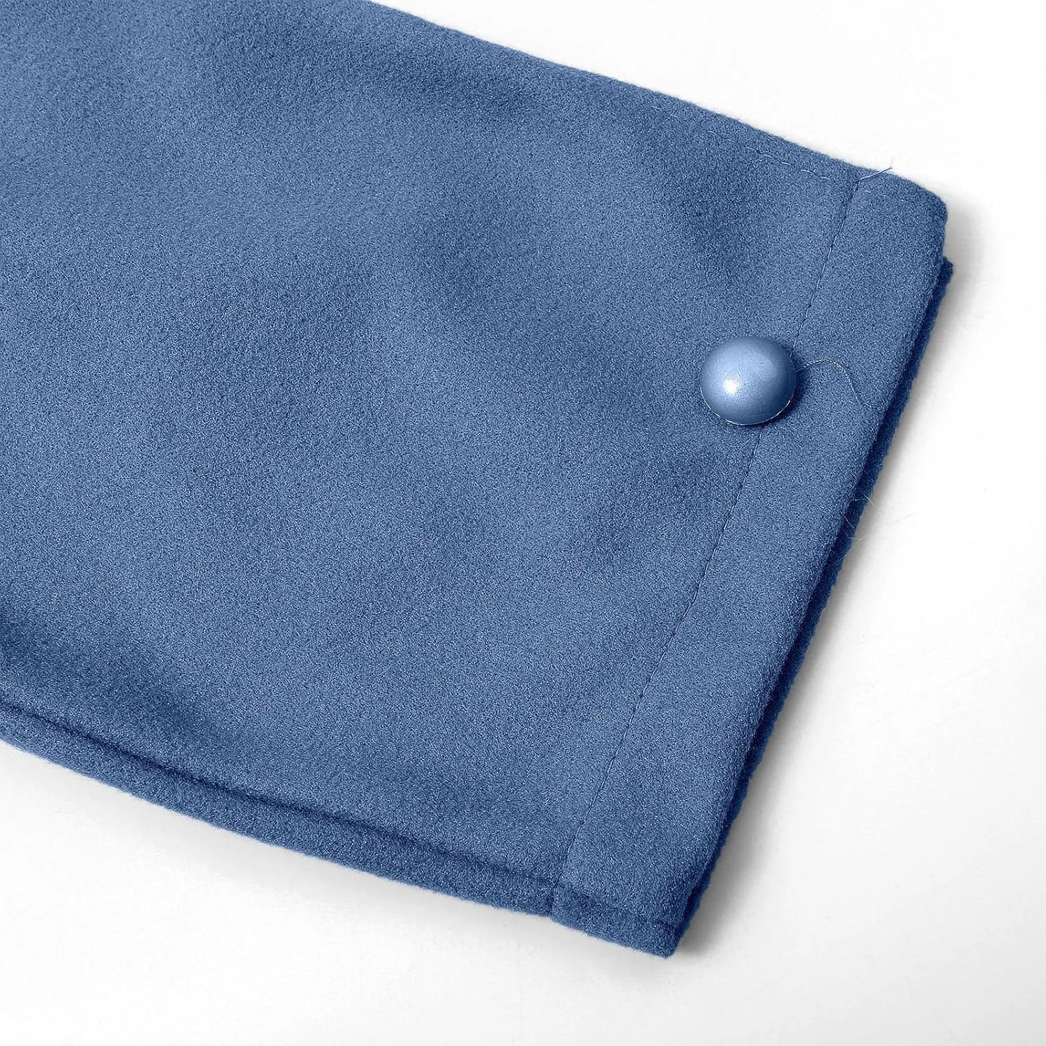 Double-Breasted Classic Lapel Sleeve Elegant Slim Jacket Turndown Collar Solid Outerwear With Removable Hood Light
