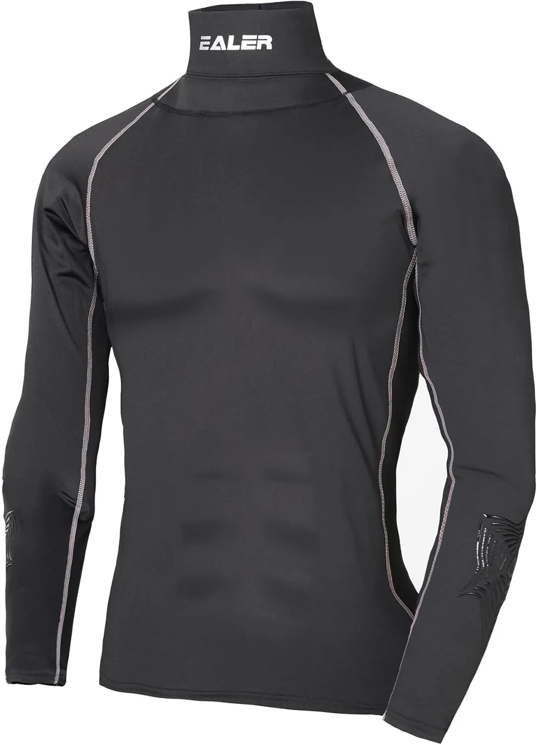 EALER Hockey Compression Shirt with Neck Guard, Neck Protect Long Sleeve Shirt