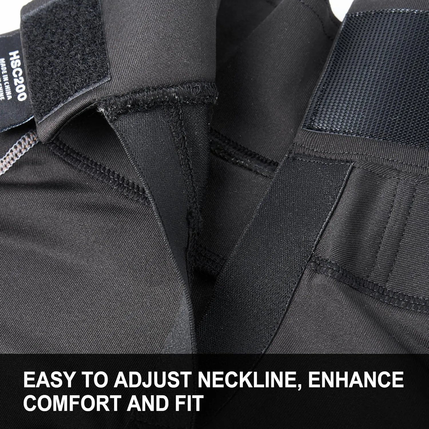 EALER Hockey Compression Shirt with Neck Guard, Neck Protect Long Sleeve Shirt