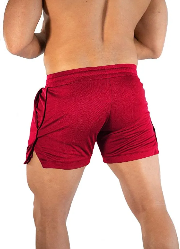 EVERWORTH Men's Athletic Shorts Gym Workout Short Shorts Casual Shorts Running Bodybuilding 5 Inch Inseam Shorts