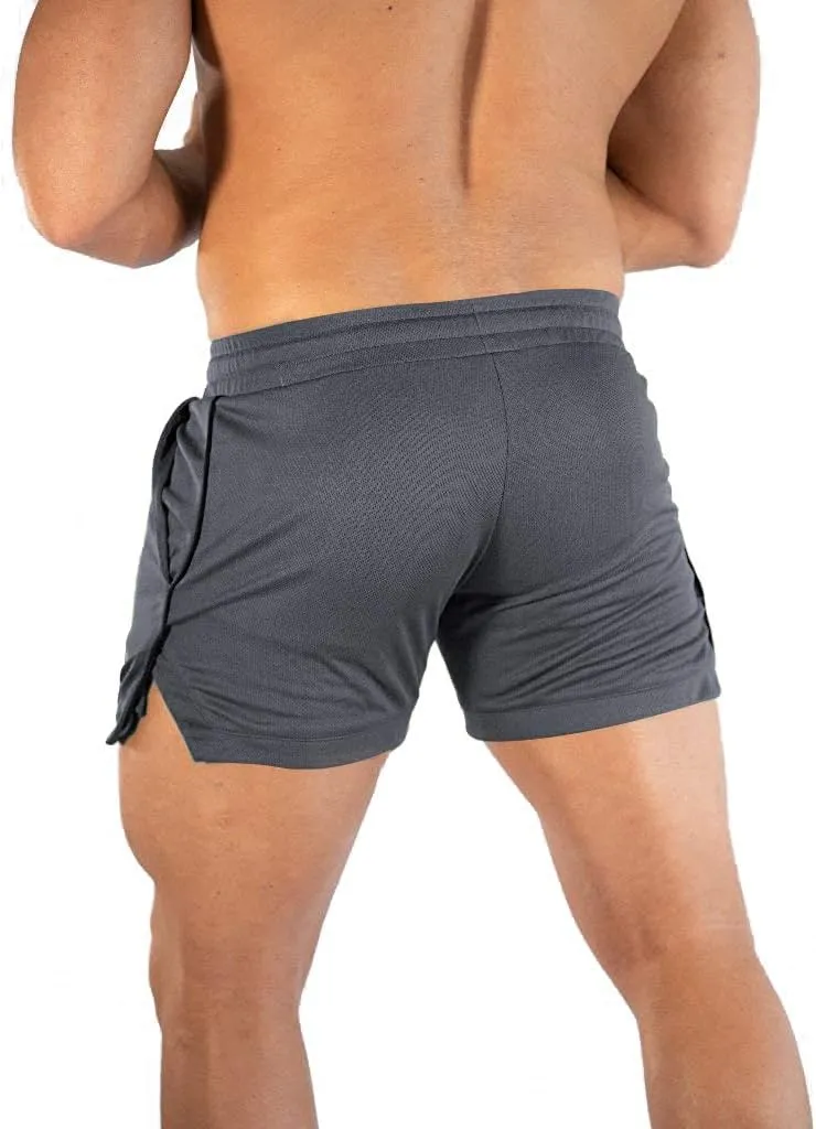 EVERWORTH Men's Athletic Shorts Gym Workout Short Shorts Casual Shorts Running Bodybuilding 5 Inch Inseam Shorts