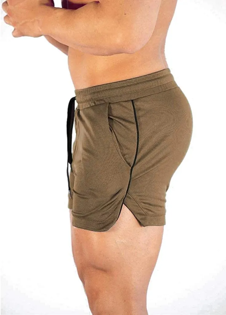 EVERWORTH Men's Athletic Shorts Gym Workout Short Shorts Casual Shorts Running Bodybuilding 5 Inch Inseam Shorts