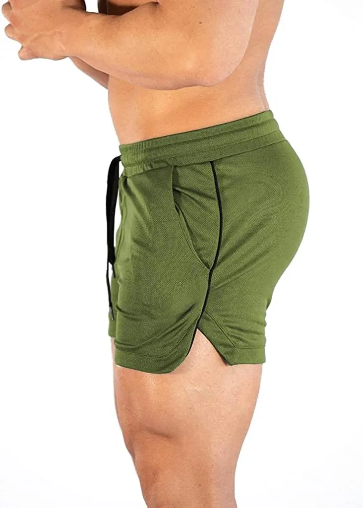 EVERWORTH Men's Athletic Shorts Gym Workout Short Shorts Casual Shorts Running Bodybuilding 5 Inch Inseam Shorts