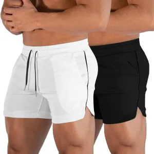 EVERWORTH Men's Athletic Shorts Gym Workout Short Shorts Casual Shorts Running Bodybuilding 5 Inch Inseam Shorts