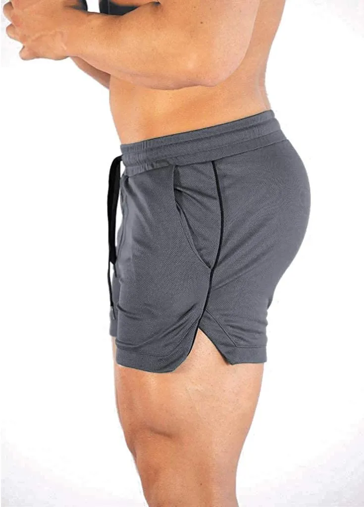 EVERWORTH Men's Athletic Shorts Gym Workout Short Shorts Casual Shorts Running Bodybuilding 5 Inch Inseam Shorts