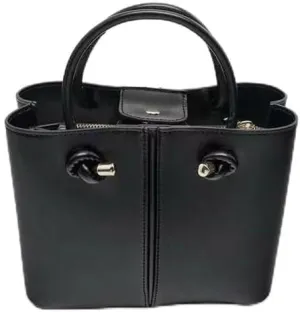 Fashionable and versatile large capacity bucket bag, casual shoulder crossbody bag, niche black commuting handbag for women